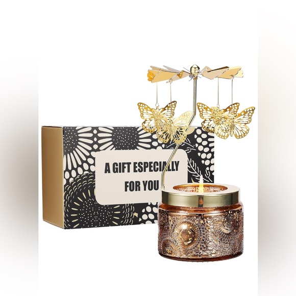 Gold Butterfly Candle Holder Especially For You Scented Candle Holiday Gift Set - Picture 2 of 4